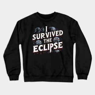 I Survived The Eclipse Funny Eclipse 2024 shirt -Eclipse Tee Crewneck Sweatshirt